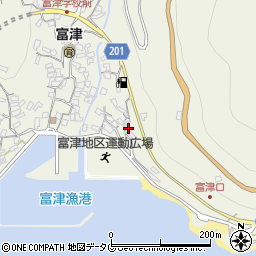 長崎県雲仙市小浜町富津4148周辺の地図