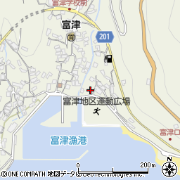 長崎県雲仙市小浜町富津4027周辺の地図