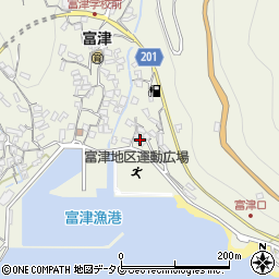 長崎県雲仙市小浜町富津4128周辺の地図
