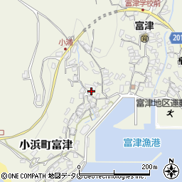 長崎県雲仙市小浜町富津2980周辺の地図