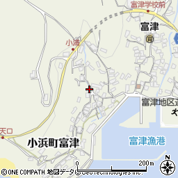 長崎県雲仙市小浜町富津2673周辺の地図