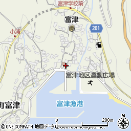 長崎県雲仙市小浜町富津3040周辺の地図