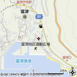 長崎県雲仙市小浜町富津4133周辺の地図