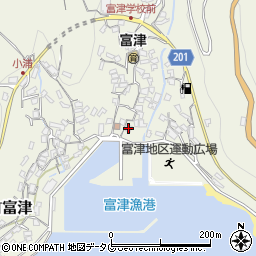 長崎県雲仙市小浜町富津3047周辺の地図