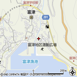 長崎県雲仙市小浜町富津4120周辺の地図