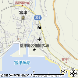 長崎県雲仙市小浜町富津4139周辺の地図