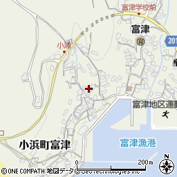 長崎県雲仙市小浜町富津2974周辺の地図