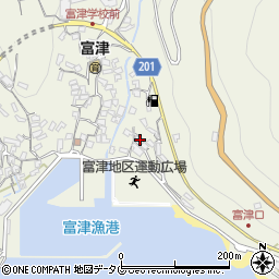 長崎県雲仙市小浜町富津4134周辺の地図