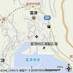 長崎県雲仙市小浜町富津3045周辺の地図