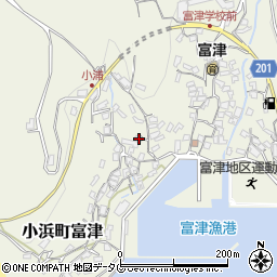 長崎県雲仙市小浜町富津2972周辺の地図