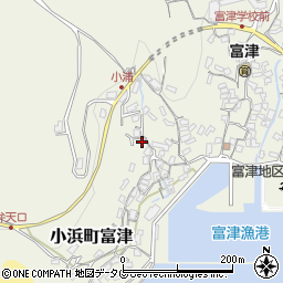 長崎県雲仙市小浜町富津2676周辺の地図