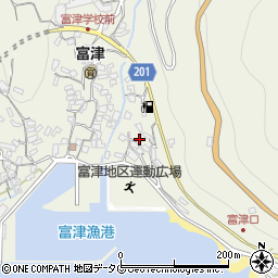 長崎県雲仙市小浜町富津4138周辺の地図
