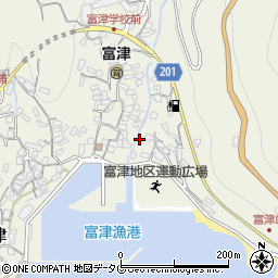 長崎県雲仙市小浜町富津4123周辺の地図