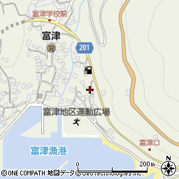 長崎県雲仙市小浜町富津4142周辺の地図
