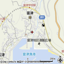 長崎県雲仙市小浜町富津3085周辺の地図