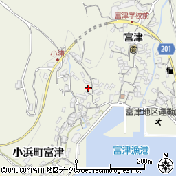 長崎県雲仙市小浜町富津2956周辺の地図