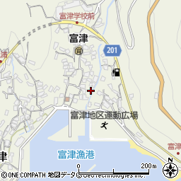 長崎県雲仙市小浜町富津3088周辺の地図