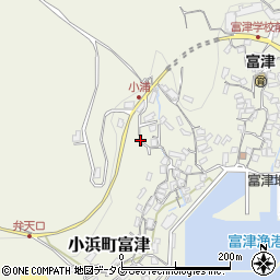 長崎県雲仙市小浜町富津2691周辺の地図