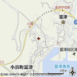 長崎県雲仙市小浜町富津2964周辺の地図