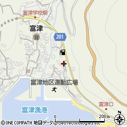 長崎県雲仙市小浜町富津4103周辺の地図