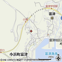 長崎県雲仙市小浜町富津2965周辺の地図