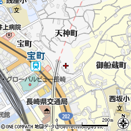 長崎県長崎市天神町6-6周辺の地図