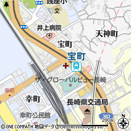 Ｊネットレンタカー長崎駅北店周辺の地図