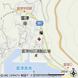 長崎県雲仙市小浜町富津4187周辺の地図