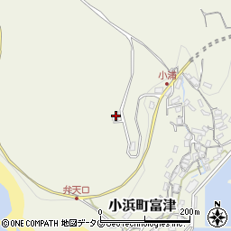 長崎県雲仙市小浜町富津2705周辺の地図