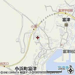 長崎県雲仙市小浜町富津2781周辺の地図