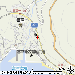 長崎県雲仙市小浜町富津4071周辺の地図