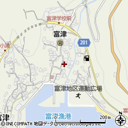長崎県雲仙市小浜町富津3091周辺の地図