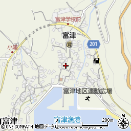 長崎県雲仙市小浜町富津3082周辺の地図
