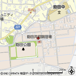 熊本市飽田多目的集会施設周辺の地図