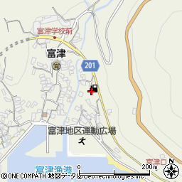 長崎県雲仙市小浜町富津4073周辺の地図