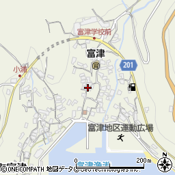 長崎県雲仙市小浜町富津3079周辺の地図