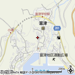 長崎県雲仙市小浜町富津3077周辺の地図