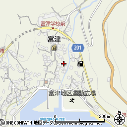 長崎県雲仙市小浜町富津3095周辺の地図