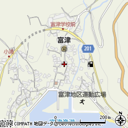 長崎県雲仙市小浜町富津3101周辺の地図