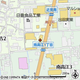 熊本トヨタ自動車本店周辺の地図