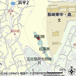 にっしょうかん　新館　梅松鶴周辺の地図