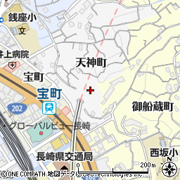 長崎県長崎市天神町6周辺の地図