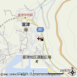長崎県雲仙市小浜町富津4069周辺の地図
