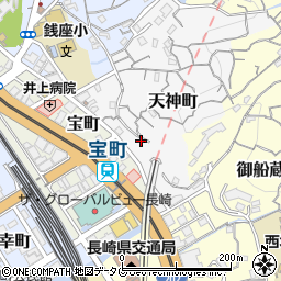 長崎県長崎市天神町2-20周辺の地図