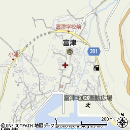 長崎県雲仙市小浜町富津3078周辺の地図