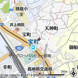 長崎県長崎市天神町2周辺の地図