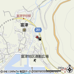 長崎県雲仙市小浜町富津4066周辺の地図