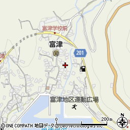 長崎県雲仙市小浜町富津3104周辺の地図