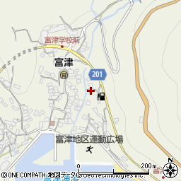 長崎県雲仙市小浜町富津4068周辺の地図