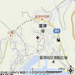 長崎県雲仙市小浜町富津3075周辺の地図